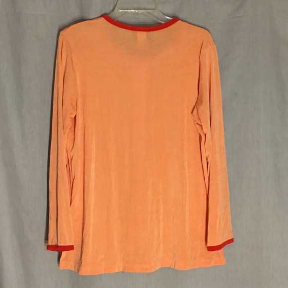 CAROLYN STRAUSS Collection Coral Cardigan Size M - Picture 3 of 9